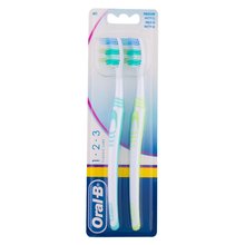 ORAL B 1-2-3 Classic Medium Toothbrush (2 pcs) - Toothbrush