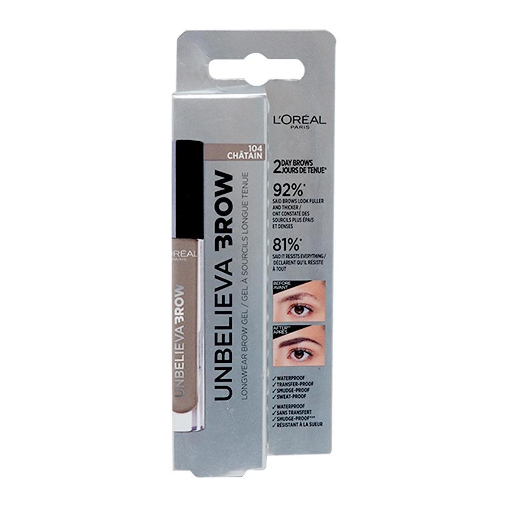 L'OREAL Unbelieva Brow Gel #104-CHATAIN - Parfumby.com