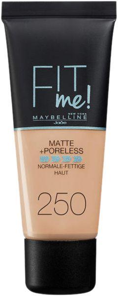 MAYBELLINE Fit Me Matte+poreless Foundation #250-SUN-BEIGE - Parfumby.com