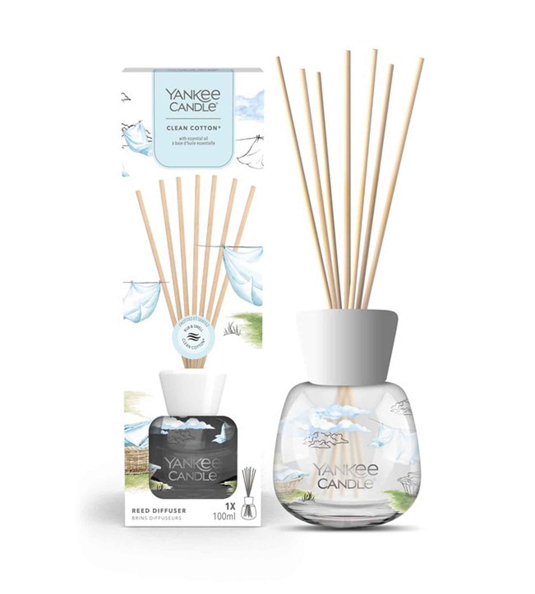 YANKEE CANDLE Reed Clean Katoen Diffusor 100ml