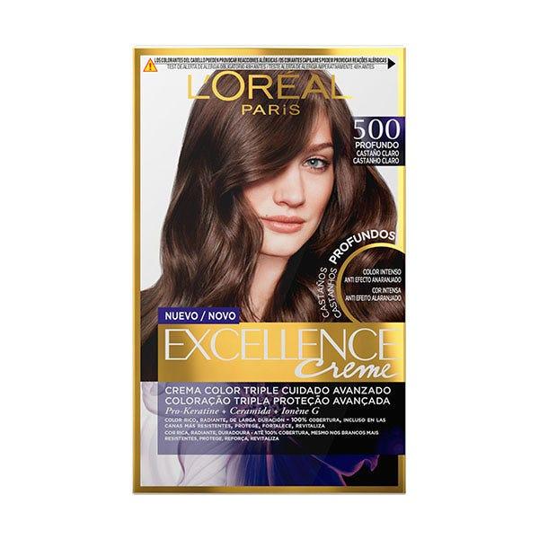 L'OREAL Excellence Brunette Tint Hair Color #500-TRUE-LIGHT-BROWN - Parfumby.com