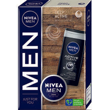 NIVEA Men Deep Active Set - Cadeauset tělové péče