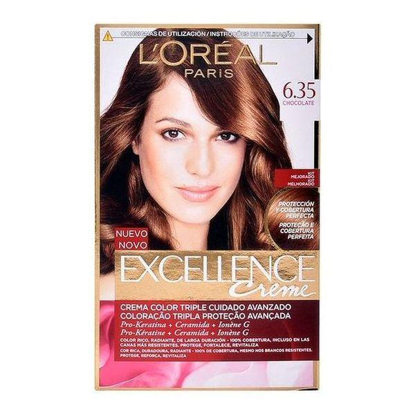 L'OREAL Excellence Cream Hair Color #6.35-CHOCOLATE - Parfumby.com