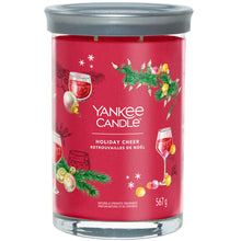 YANKEE CANDLE Holiday Cheer Signature Tumbler Candle (vánoční veselí) - Vonná svíčka 567.0g