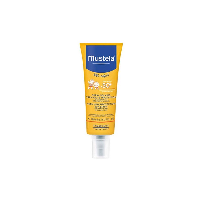 MUSTELA  Bebe Sol Sun Milk Ip50 + Spray 200 ml for Children