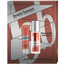 BRUNO BANANI Magnetic Woman Gift Set Deodorant 75 ml + Shower  gel 50 ml