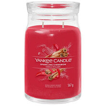 YANKEE CANDLE Sparkling Cinnamon Signature Candle ( třpytivá skořice ) - Vonná svíčka 368.0g