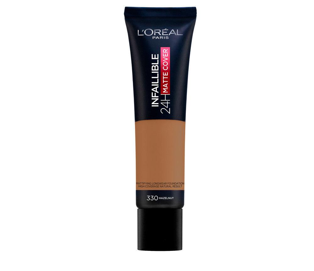 L'OREAL Infaillible 24h Matte Cover Foundation #330-HAZELNUT - Parfumby.com