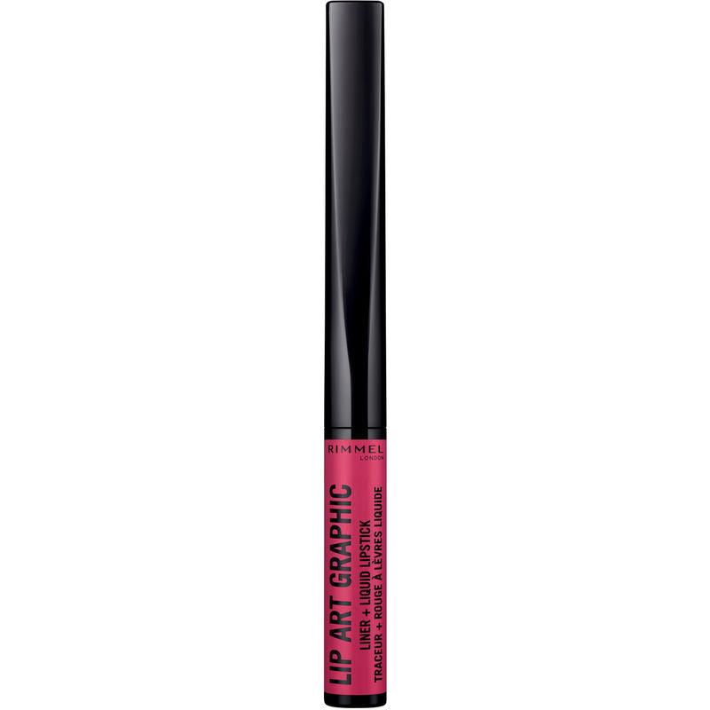 RIMMEL Lip Art Graphic Liner&liquid Lipstick #110-VIBEZ - Parfumby.com
