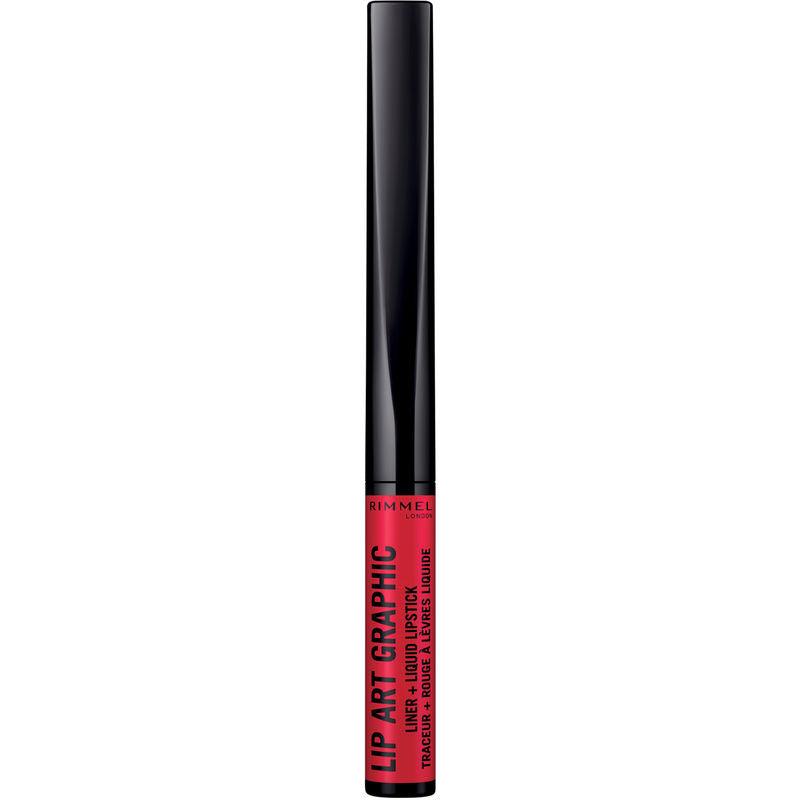 RIMMEL Lip Art Graphic Liner&liquid Lipstick #610-HOT-SPOT - Parfumby.com