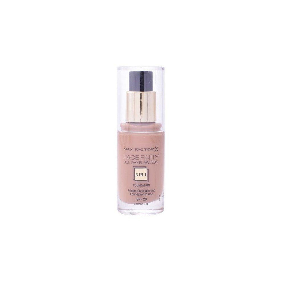 MAX FACTOR Facefinity All Day Flawless 3 In 1 Primer, Concealer and Foundation #100-SUNTAN - Parfumby.com