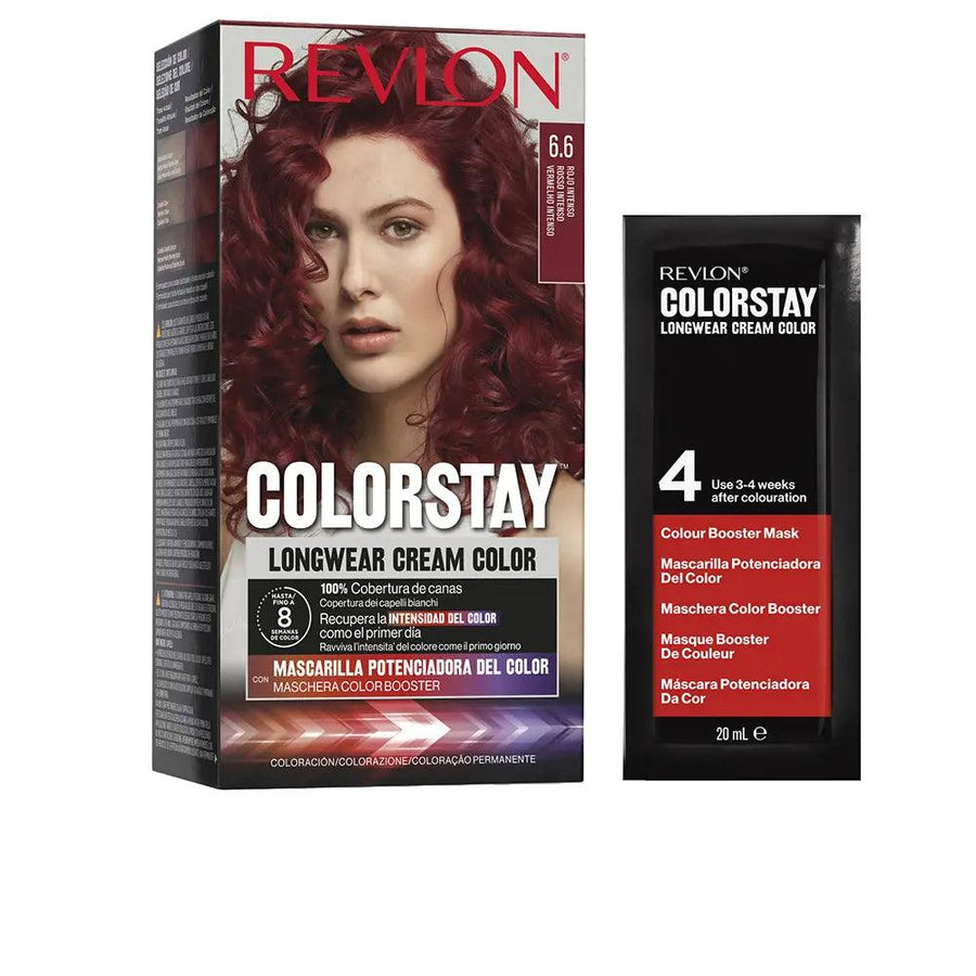 REVLON MASS MARKET Colorstay Longwear Cream Color #6,6-Intense Red 4 U #6,6-rojo Intenso 4 U - Parfumby.com