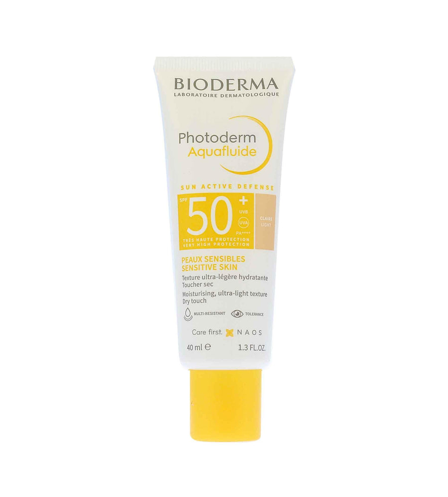 BIODERMA Photoderm Aquafluid Protective Tinted Facial Fluid Spf 50+ Light 40 Ml - Parfumby.com