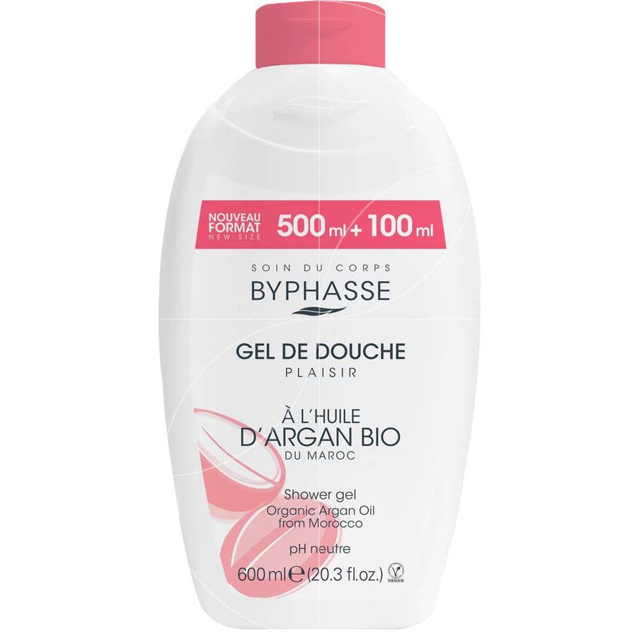 BYPHASSE Plaisir Shower Gel Organic Argan Oil 600 Ml - Parfumby.com
