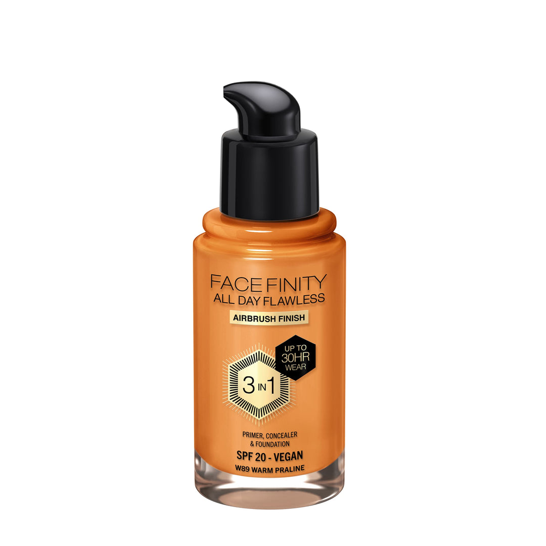 MAX FACTOR Facefinity All Day Flawless 3 In 1 Foundation #w89-warme praline 30 ml