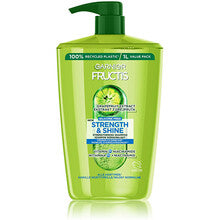 GARNIER Fructis Strength & Shine Strengthening Shampoo - Posilující Shampoo pro všechny typy vlasů bez lesku + síly
