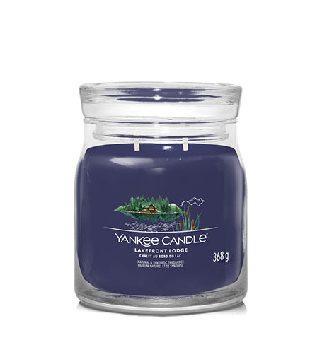 YANKEE CANDLE Lakefront Lodge signature svíčka střední 368 g