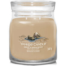 YANKEE CANDLE Amber & Sandalwood Signature Candle ( ambra + santalové dřevo ) - Vonná svíčka