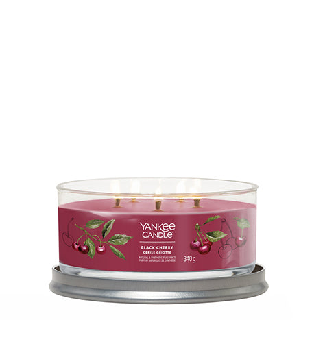 YANKEE CANDLE  Black Cherry signature tumbler 5 knotů 340 g