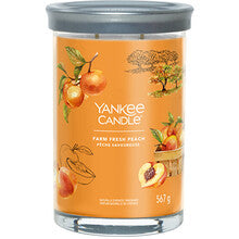 YANKEE CANDLE Farm Fresh Peach Signature Tumbler Candle (farmářská čerstvá broskev) - Vonná svíčka 567,0g