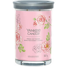 YANKEE CANDLE Fresh Cut Roses Signature Tumbler Candle (čerstvé růže) - Vonná svíčka 567.0g