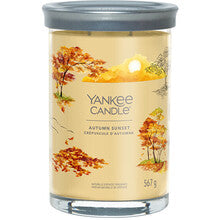 YANKEE CANDLE Autumn Sunset Signature Tumbler Candle (podzimní západ slunce) - Vonná svíčka 567.0g