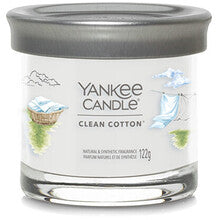YANKEE CANDLE Clean Cotton Signature Tumbler Candle (čistá bavlna) - Vonná svíčka 122.0g