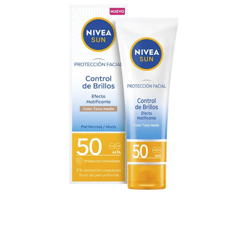 NIVEA Sun Control Shine Medium Mattifying Facial Spf50 40 Ml - Parfumby.com