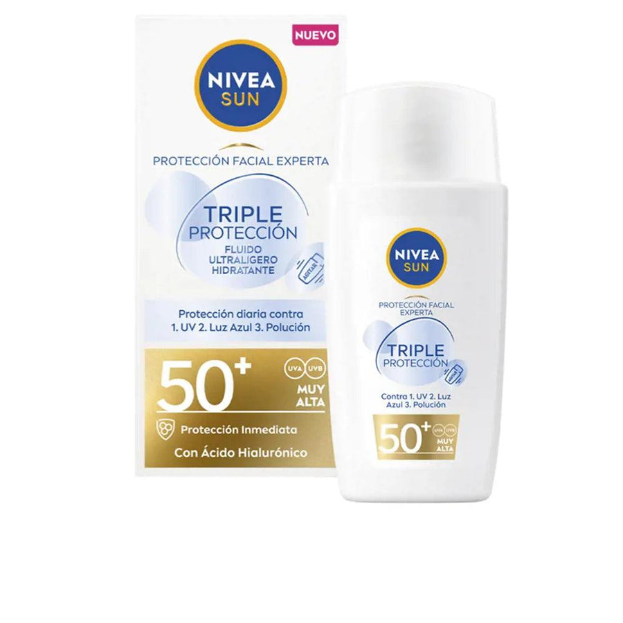 NIVEA Sun Triple Protection Ultralight Facial Fluid Spf50 40 Ml - Parfumby.com