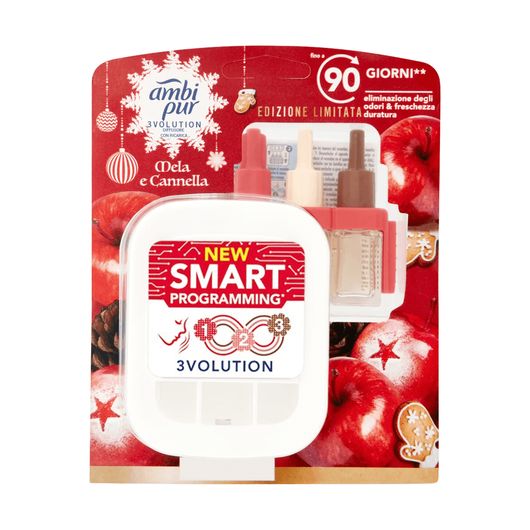 AMBI PUR 3volution Appliance Air Freshener + Refill #apple Cinnamon 20 Ml - Parfumby.com