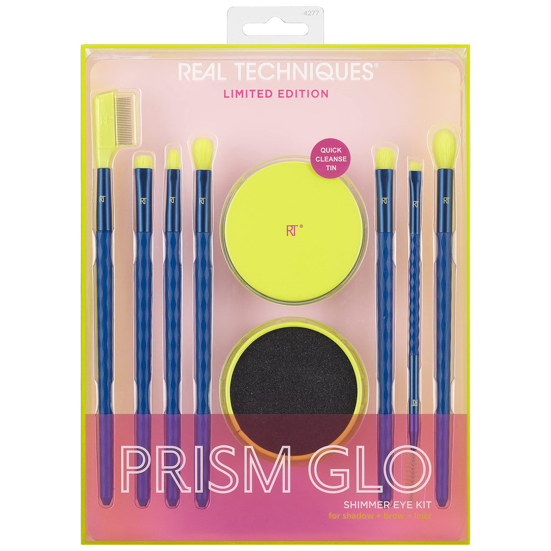 REAL TECHNIQUES  *Prism Glo* - Eye Brush Set Shimmer Eye Kit