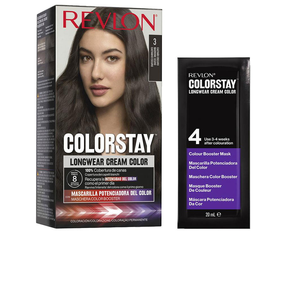 REVLON MASS MARKET Colorstay Longwear Cream Color #3-Dark Brown 4 U #3-castano Oscuro 4 U - Parfumby.com