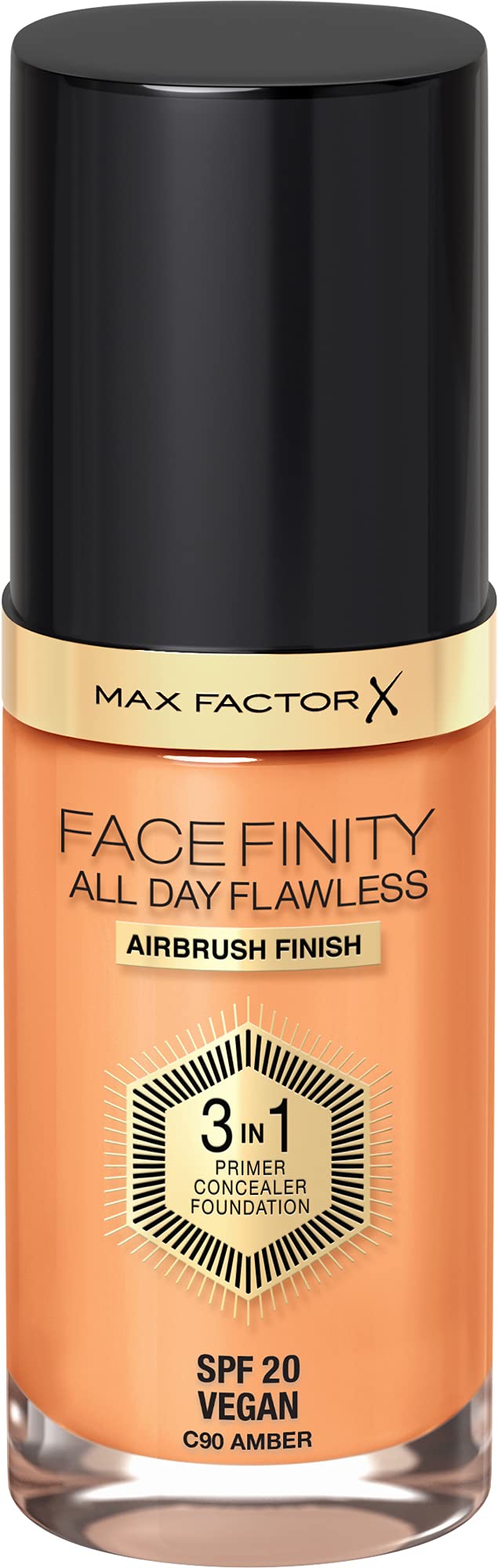 MAX FACTOR  Facefinity All Day Flawless 3 In 1 Foundation #90-amber 30 ml