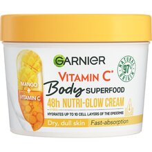 GARNIER Body Superfood 48h Nutri-Glow Cream Vitamine C - Vyživující + rozjasňující tělový krém