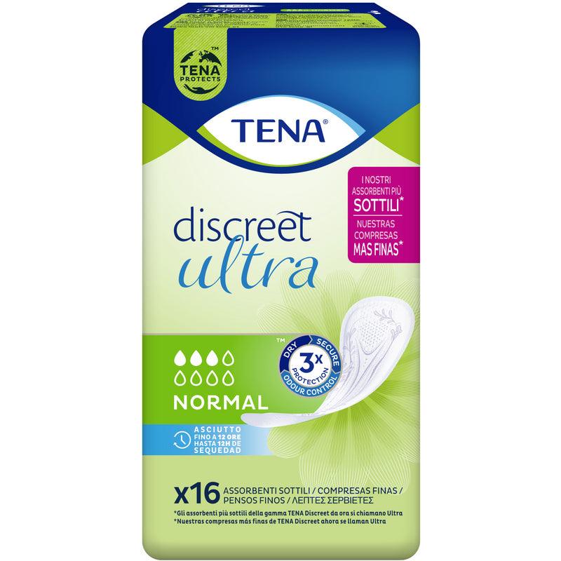TENA LADY Discreet Ultra Normal Incontinence Pad 16 PCS - Parfumby.com