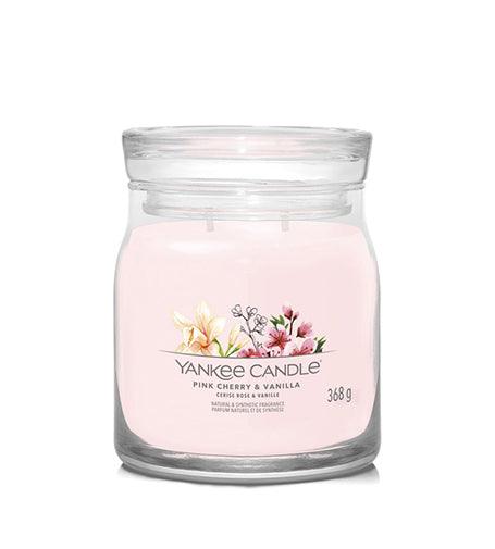 YANKEE CANDLE Pink Cherry & Vanilla Signature Candle Medium 368 G - Parfumby.com