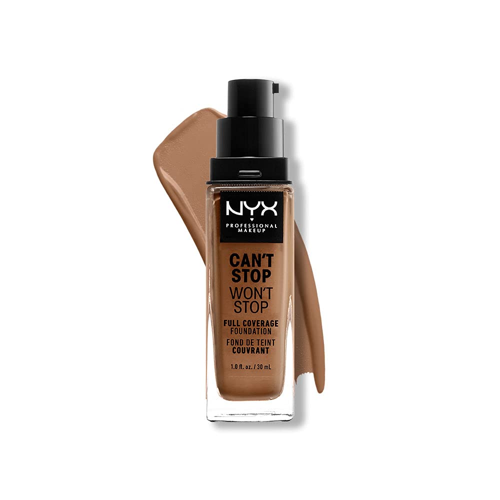 NYX PROFESSIONELE MAKE UP Can't Stop Won't Stop Full Coverage Foundation #mahonie 30 ml