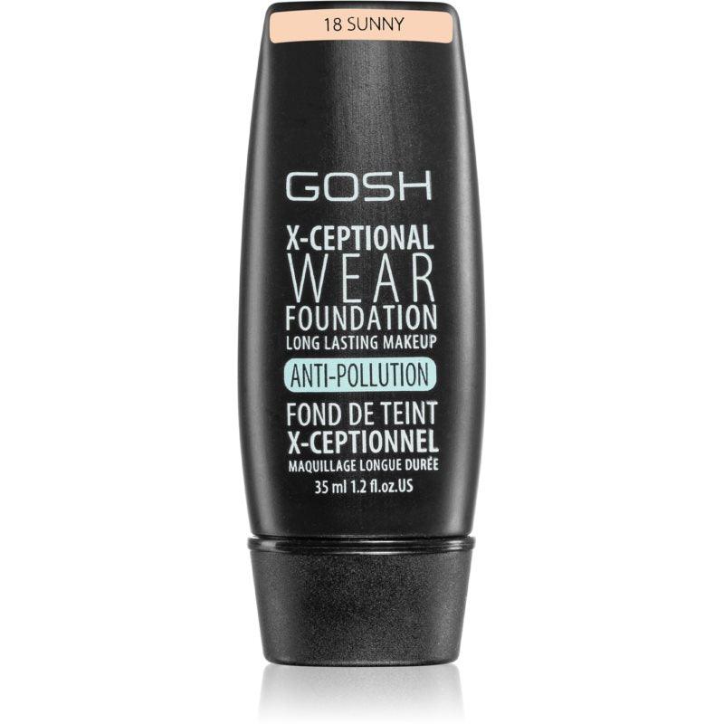 GOSH X-ceptional Wear Foundation Long Lasting Makeup #18-SUNNY - Parfumby.com