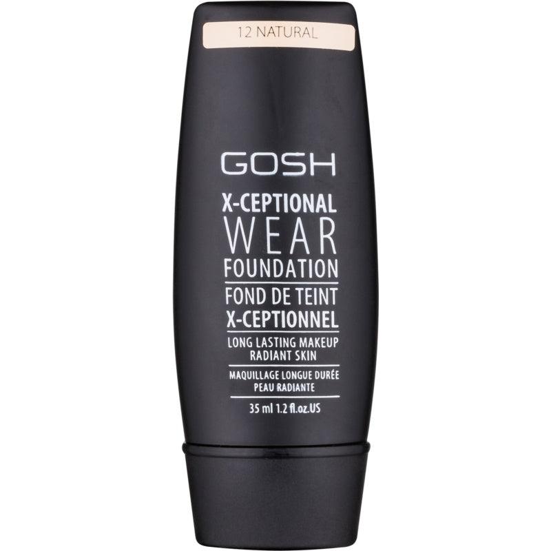 GOSH X-ceptional Wear Foundation Long Lasting Makeup #12-NATURAL - Parfumby.com