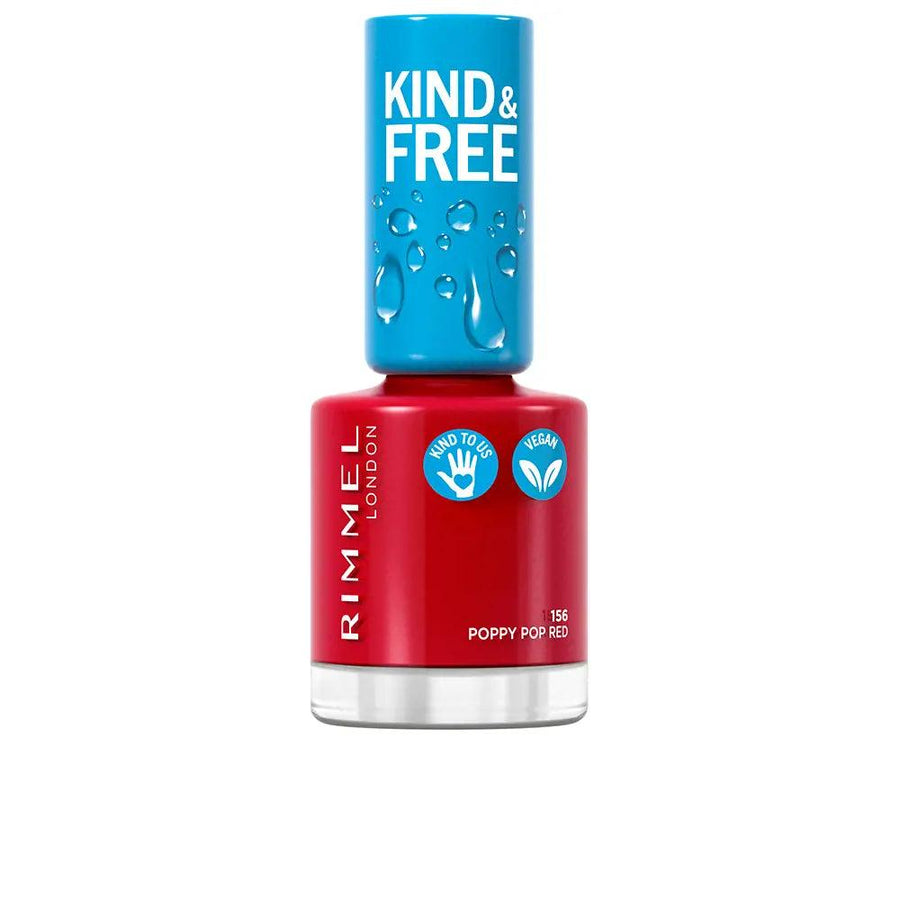 RIMMEL LONDON Kind & Free Nail Polish #156-poppy Pop Red - Parfumby.com