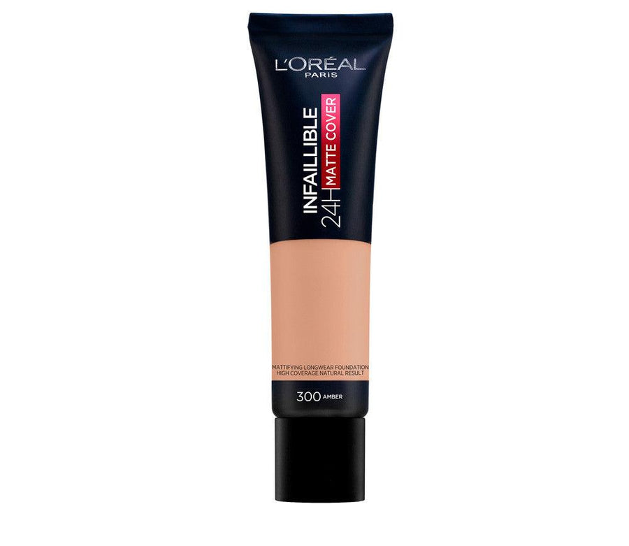 L'OREAL Infaillible 24h Matte Cover Foundation #300-AMBER - Parfumby.com