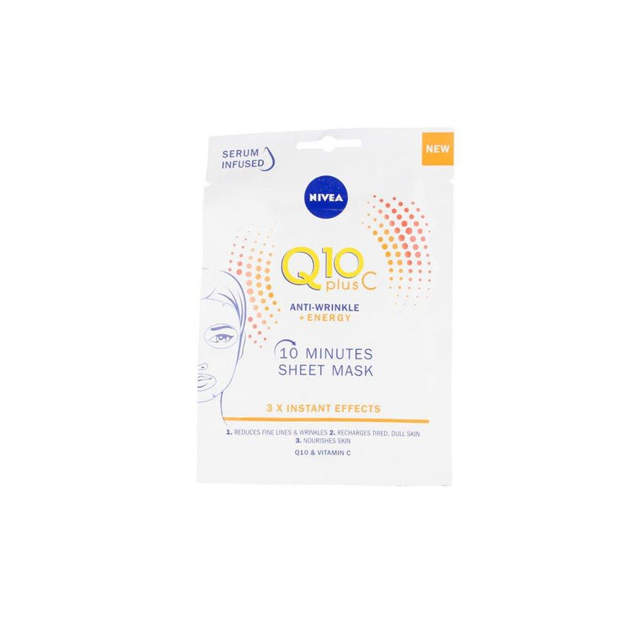 NIVEA Q10 + Vitamin C Anti-wrinkle + Energizing Facial Mask 1 PCS - Parfumby.com