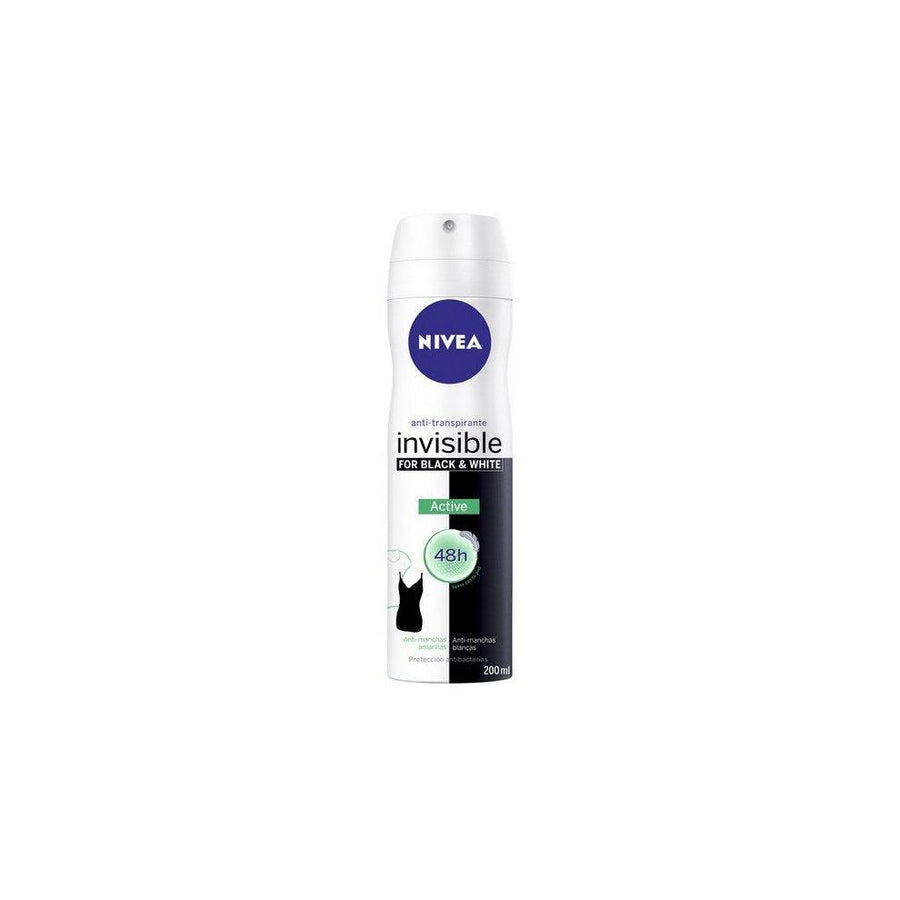 NIVEA Black and White Active Deodorant 200 ML - Parfumby.com
