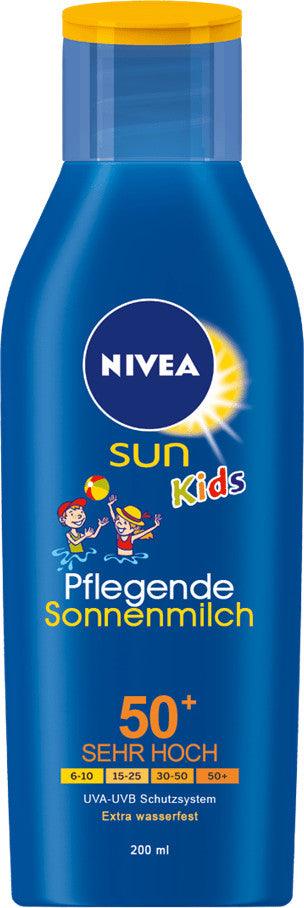 NIVEA Sun Ninos Waterproof Moisturizing Protector Spf50 + 200 ML - Parfumby.com