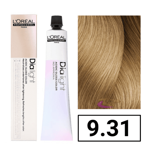 L'OREAL PROFESSIONNEL PARIS Dia Light Gel-creme Acid Sans Ammonia #9,31 50 ml - Parfumby.com