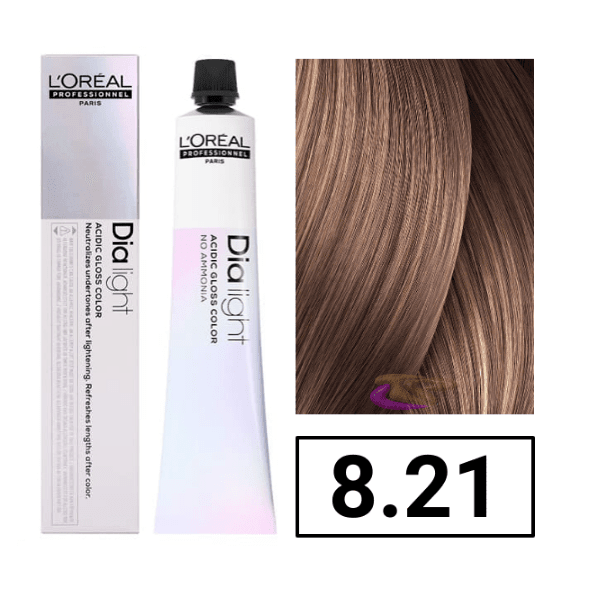 L'OREAL PROFESSIONNEL PARIS Dia Light Gel-creme Acid Sans Ammonia #8,21 50 Ml - Parfumby.com