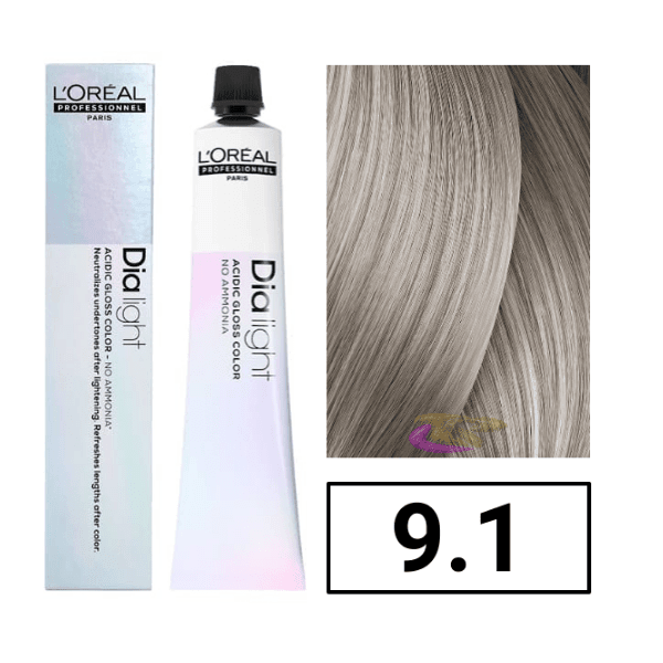 L'OREAL PROFESSIONNEL PARIS Dia Light Gel-creme Acid Sans Ammonia #9,1 50 ml - Parfumby.com