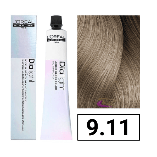 L'OREAL PROFESSIONNEL PARIS Dia Light Gel-creme Acid Sans Ammonia #9,11 50 ml - Parfumby.com