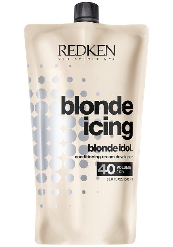 REDKEN Blonde Idol Conditioning Cream Developer 40vol. 1000 Ml - Parfumby.com