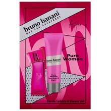 BRUNO BANANI Pure Woman Gift Set Eau de Toilette (EDT) 30 ml + srpchový gel 50 ml